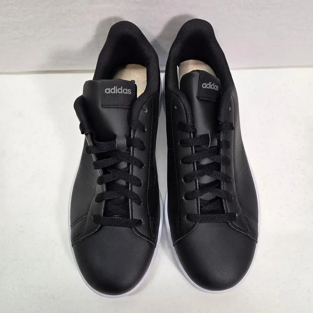 Adidas Advantage Base 2.0 Black White Cloudfoam Sneakers Shoes Mens US 8.5 NWOT